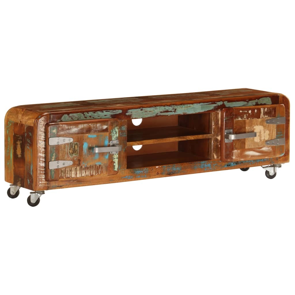 TV Cabinet 120x30x36 Cm Solid Reclaimed Wood 12 TV Cabinet 120x30x36 cm Solid Reclaimed Wood